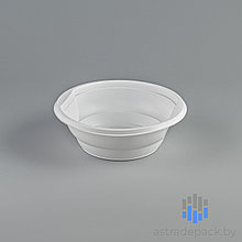 Тарелка миска суповая 50 шт/упак. пластик 500 мл белая
