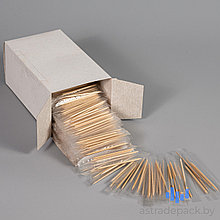 Зубочистки бамбуковые в индивид. упаковке, упаковка 1000 шт.