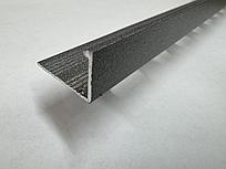 Уголок для плитки L-образный 8 мм, grey stone (серый муар) 270 см