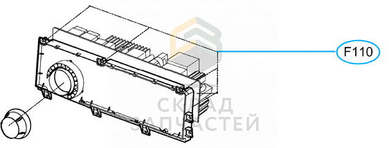 Модуль управления стиральной машины LG F80B9LD (Разборка), фото 3