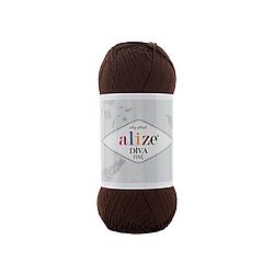 Пряжа Ализе Дива Файн (Alize Diva Fine) цвет 26 коричневый