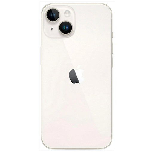 Задняя крышка для Apple iPhone 14 Plus (широкое отверстие под камеру), белая