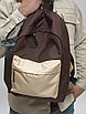 Рюкзак универсальный коричневый, фото 5