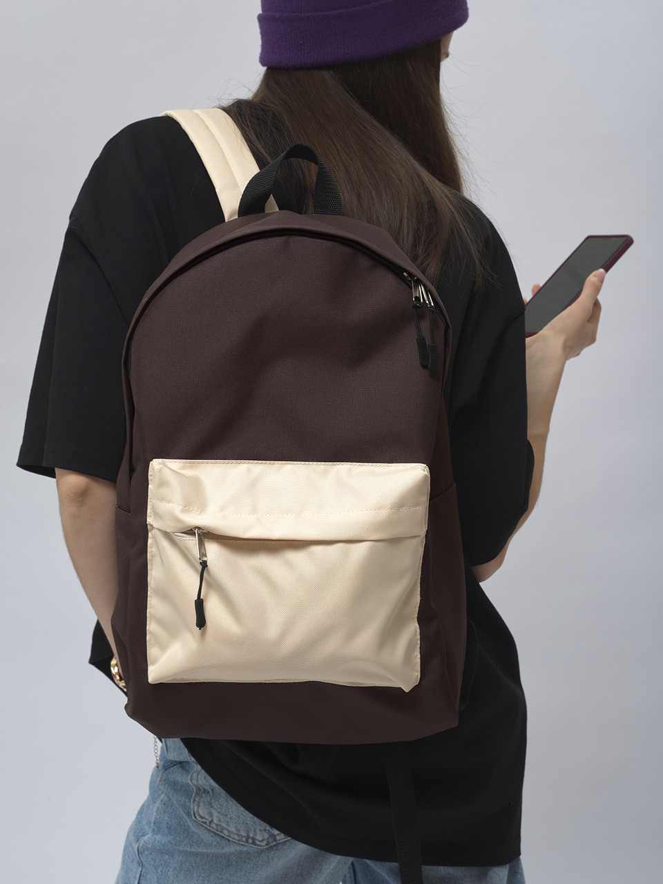 Рюкзак универсальный коричневый - фото 1 - id-p224835461