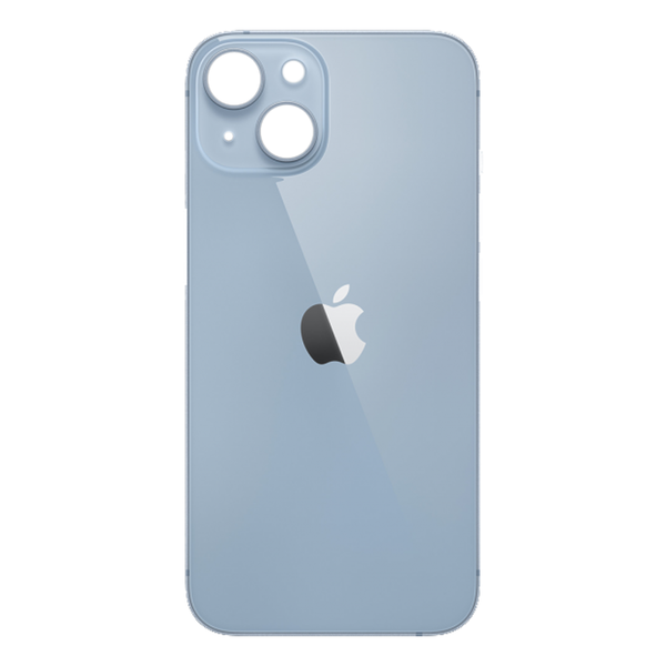 Задняя крышка для Apple iPhone 14 Plus (широкое отверстие под камеру), синяя