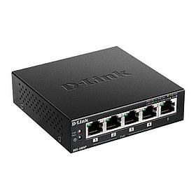 D-Link DES-1005P/B1A Неуправляемый коммутатор с 5 портами 10/100Base-TX, функцией энергосбережения и