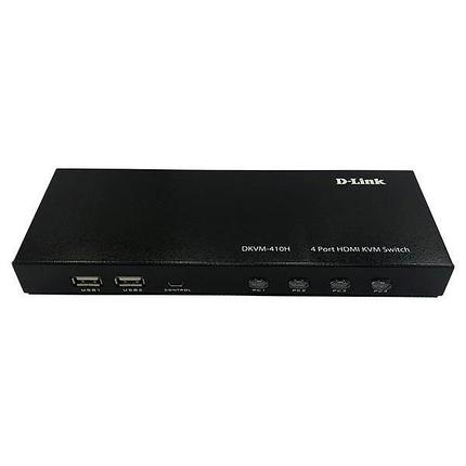 D-Link DKVM-410H/A2A, 4-портовый KVM-переключатель с портами HDMI и USB, фото 2