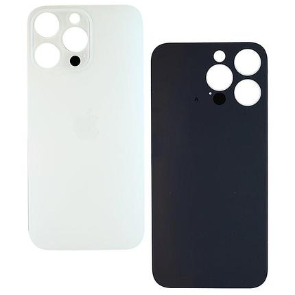 Задняя крышка для Apple iPhone 14 Pro Max (широкое отверстие под камеру), белая, фото 2
