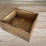 Деревянная коробка с задвижной крышкой (22х22х10см), фото 2