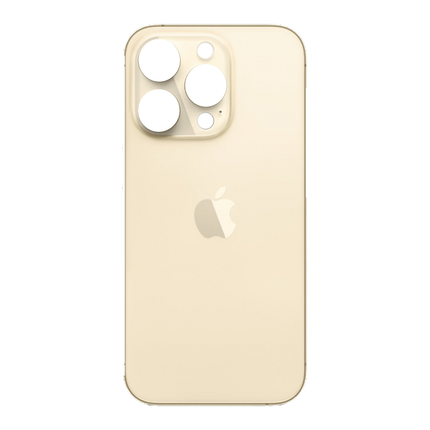 Задняя крышка для Apple iPhone 14 Pro (широкое отверстие под камеру), золотая, фото 2
