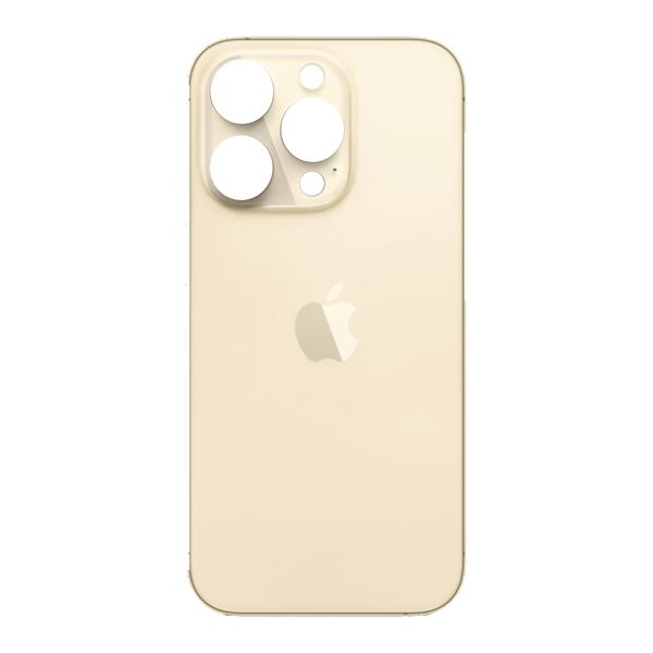 Задняя крышка для Apple iPhone 14 Pro (широкое отверстие под камеру), золотая