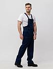 Полукомбинезон рабочий, унисекс (с отделкой, цвет синий), фото 3