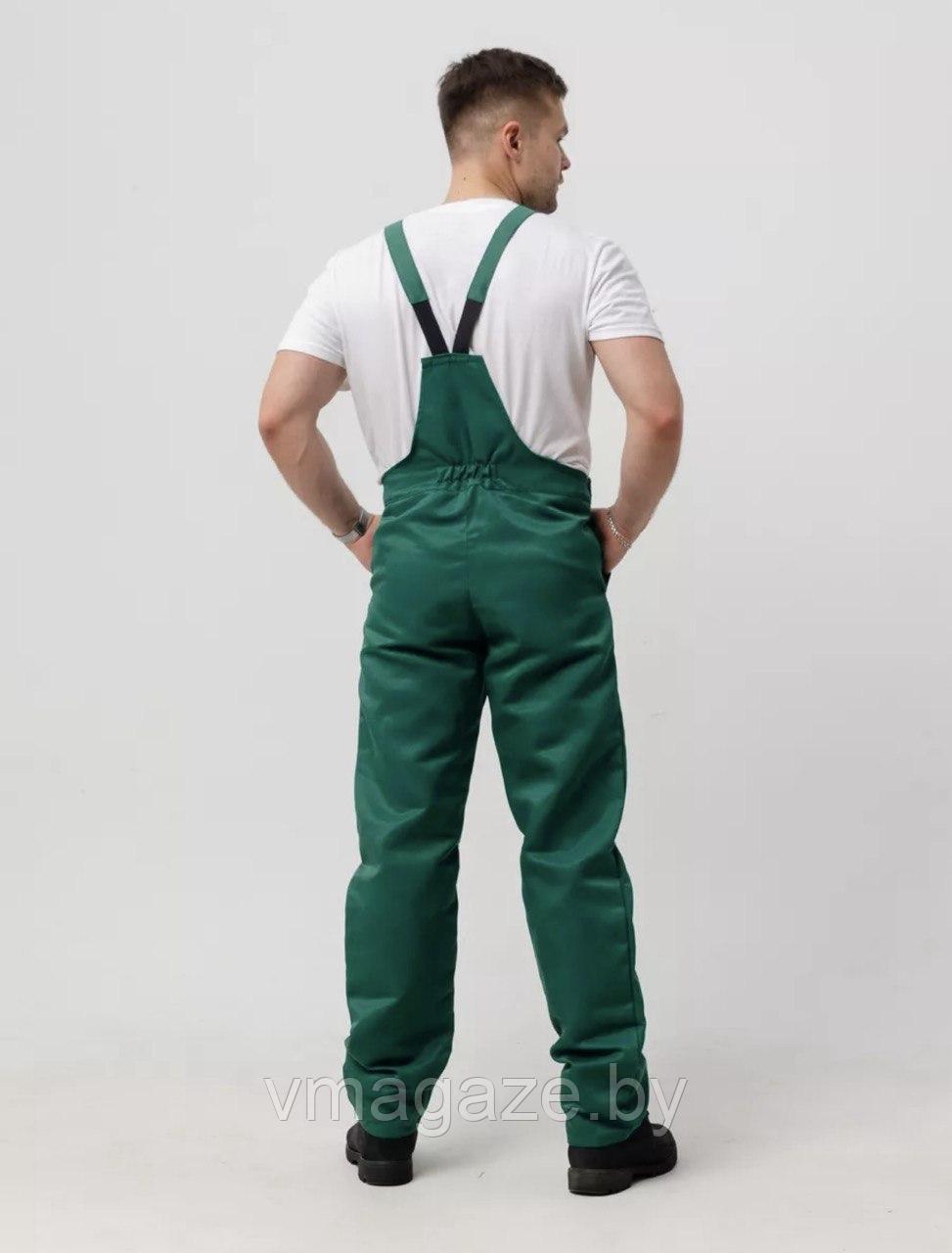 Полукомбинезон рабочий, мужской (цвет зеленый) - фото 3 - id-p224836362