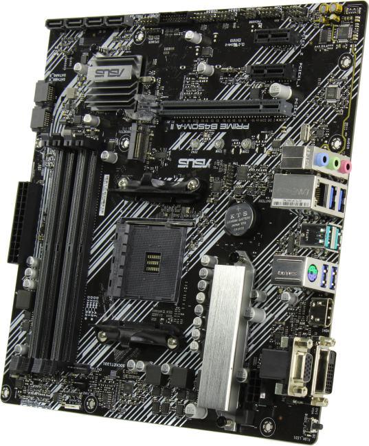 ASUS PRIME B450M-A II (RTL) AM4 B450 PCI-E Dsub+DVI+HDMI GbLAN SATA MicroATX 4DDR4 - фото 1 - id-p224837534