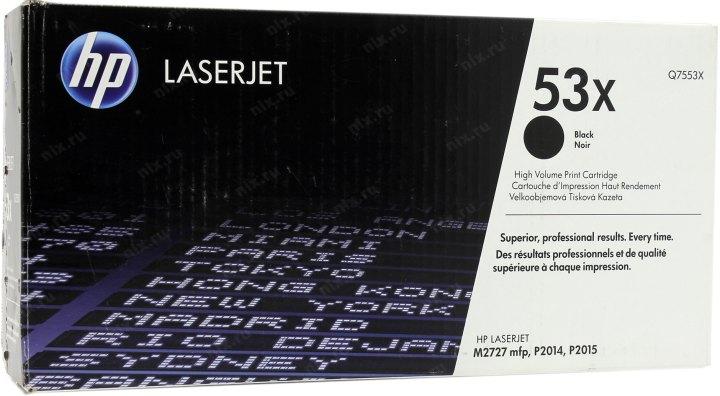 Тонер-картридж HP LaserJet Q7553X Black Print Cartridge - фото 1 - id-p224839170