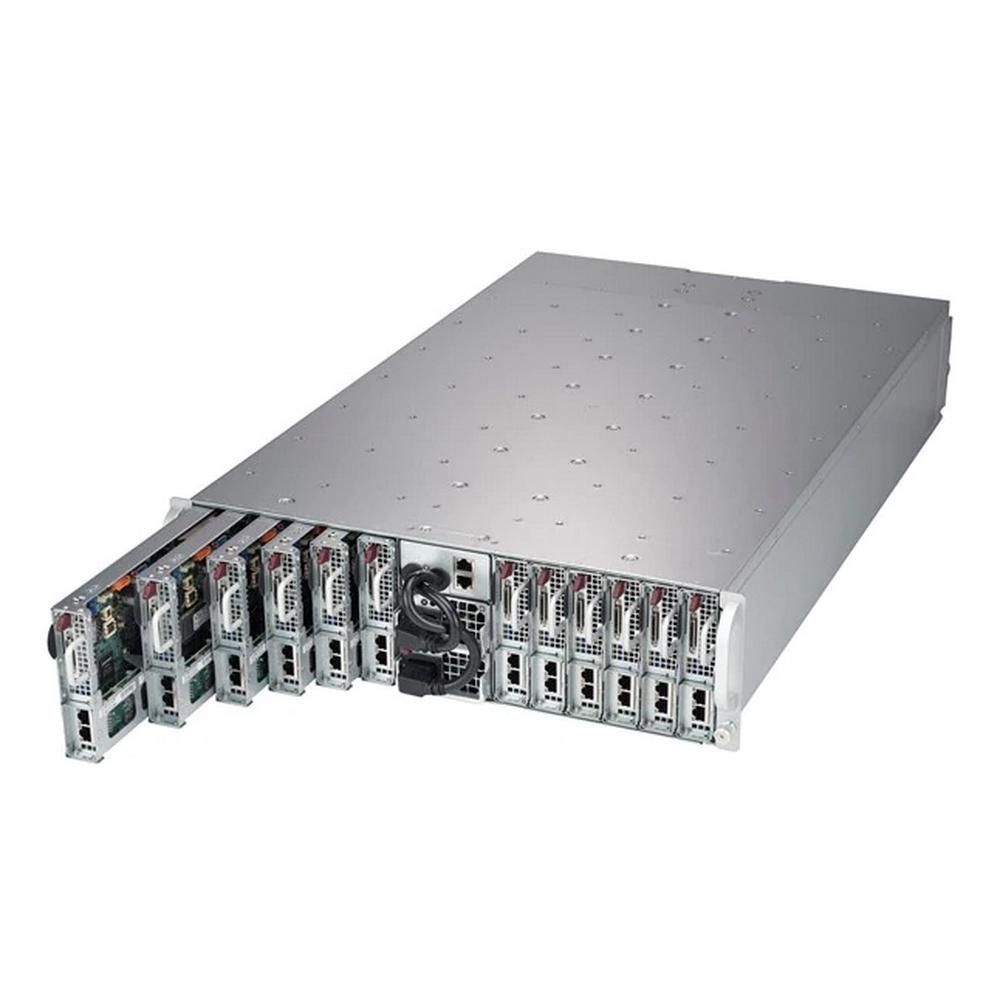 Серверная платформа Supermicro MicroCloud 3U 5039MC-H12TRF 12xNodes per node: 1xXeon E-22**/ no memory(4)/2x