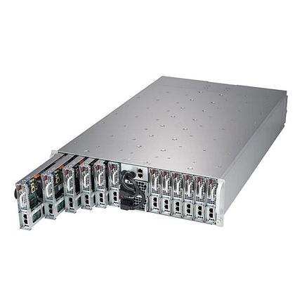 Серверная платформа Supermicro MicroCloud 3U 5039MC-H12TRF 12xNodes per node: 1xXeon E-22**/ no memory(4)/2x, фото 2
