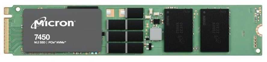Серверные твердотельные накопители Micron SSD 7450 PRO, 3840GB, M.2(22x110mm), NVMe, PCIe 4.0 x4, 3D TLC, R/W