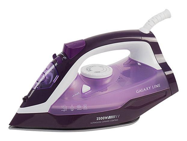 Утюг Galaxy Line GL 6124 2500Вт фиолетовый/белый - фото 1 - id-p224839224