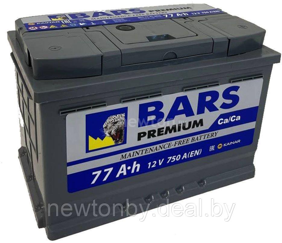 Автомобильный аккумулятор BARS Premium 77 R+ (77 А·ч) - фото 1 - id-p224839616