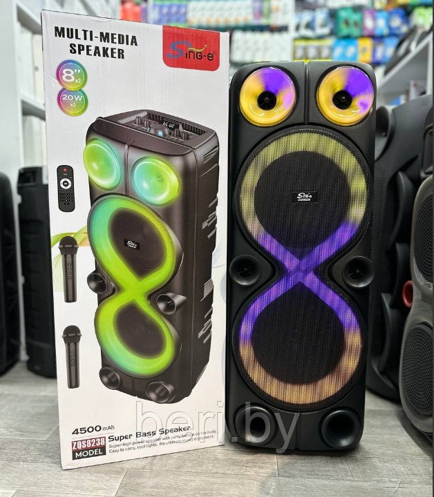 Портативная колонка ZQS-8238, акустическая система BT Speaker, 40 Вт - фото 10 - id-p224840055