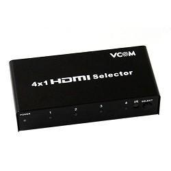 Переключатель VCOM DD434 4-port HDMI Switch (4in - 1out ver1.4) + б.п. - фото 1 - id-p224840452