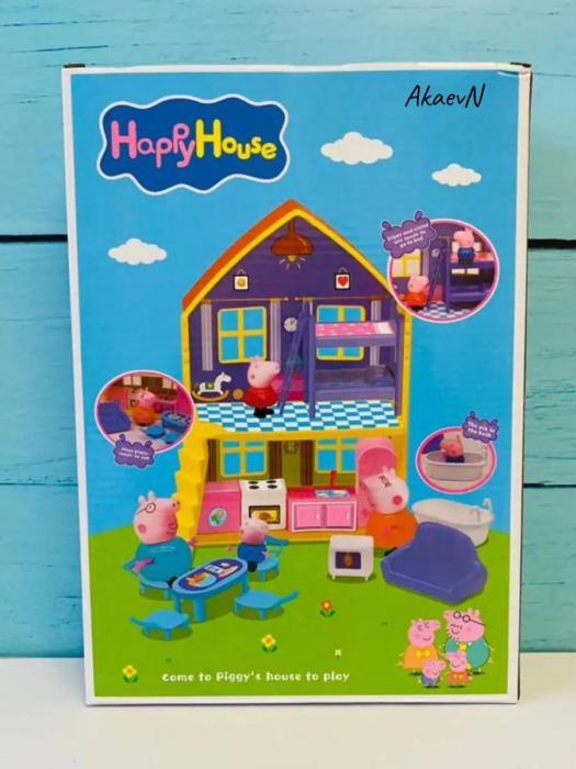 Домик свинки Пеппы Игровой набор кукольный дом с фигурками Peppa pig из мультика - фото 5 - id-p224840516