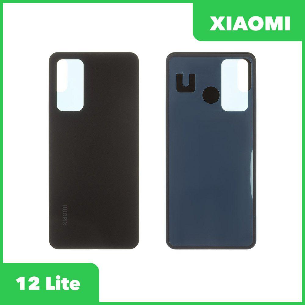 Задняя крышка для Xiaomi 12 Lite (черный) - фото 1 - id-p224840607