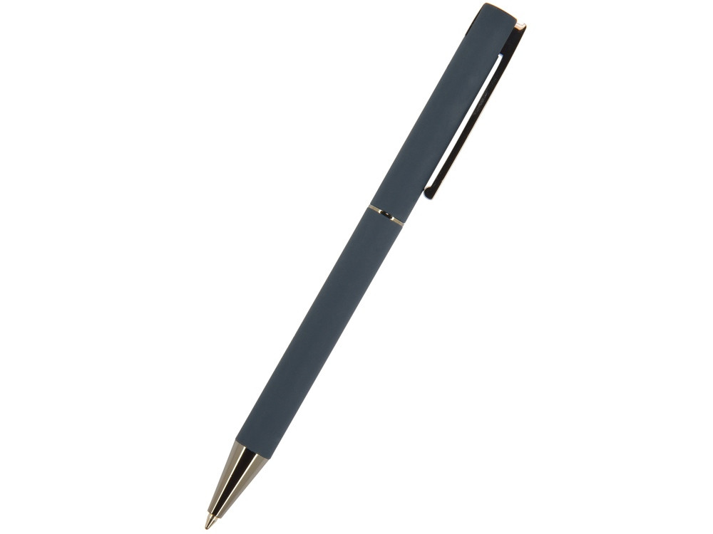 Ручка Bergamo шариковая автоматическая, синий металлический корпус, 1.0 мм, синяя - фото 1 - id-p224840879