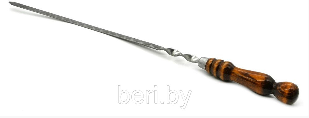 Шампур с деревянной ручкой, 40 см ШД-40 - фото 1 - id-p224840851