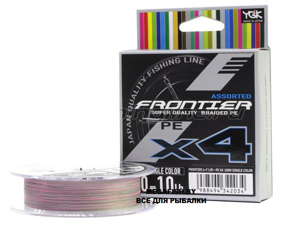 Шнур YGK Frontier X4 PE (100 м; #1; multicolor) - фото 1 - id-p224845375
