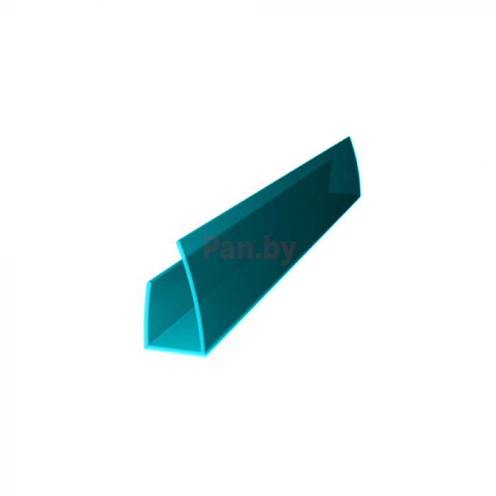 Торцевой профиль для поликарбоната Royalplast 6 мм Бирюза, 2100мм - фото 1 - id-p224846443