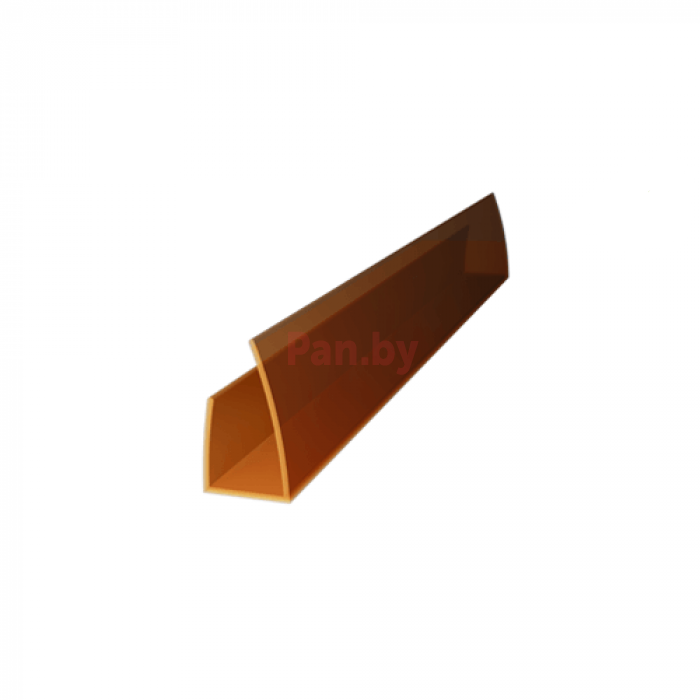 Торцевой профиль для поликарбоната Royalplast 6 мм Бронза, 2100мм - фото 1 - id-p224846444