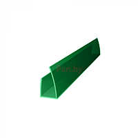 Торцевой профиль для поликарбоната Royalplast 6 мм Зеленый, 2100мм