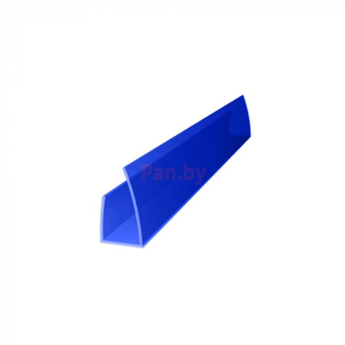 Торцевой профиль для поликарбоната Royalplast 6 мм Синий, 2100мм - фото 1 - id-p224846451