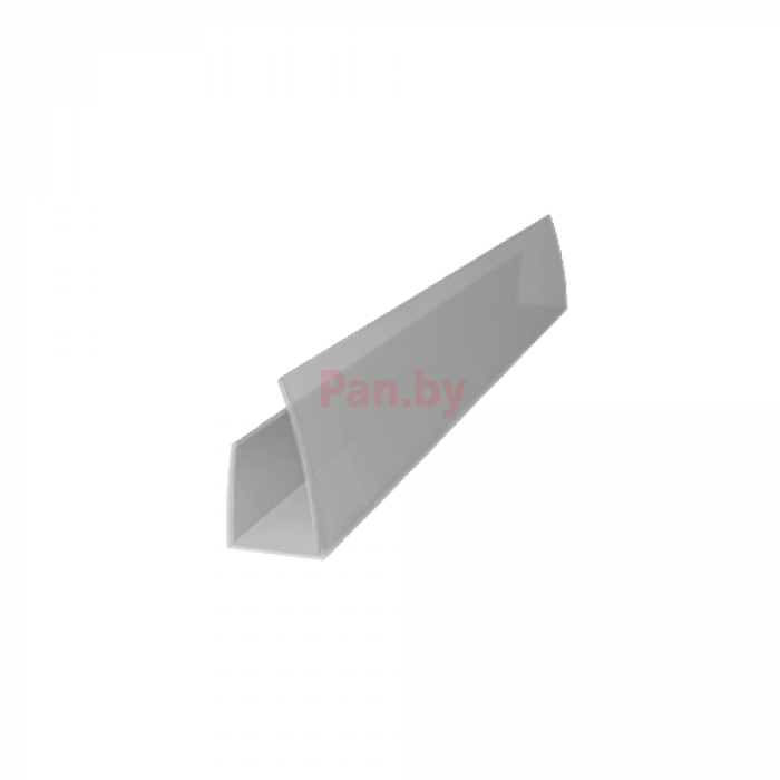 Торцевой профиль для поликарбоната Royalplast 6 мм Серебро, 2100мм - фото 1 - id-p224846452
