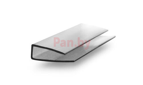 Торцевой профиль для поликарбоната Royalplast 6 мм Серый, 2100мм - фото 1 - id-p224846453