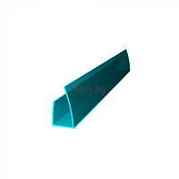Торцевой профиль для поликарбоната Royalplast 10 мм Бирюза, 2100мм