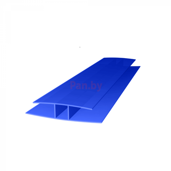 Соединительный профиль для поликарбоната Royalplast неразъемный 8мм синий - фото 1 - id-p224846497
