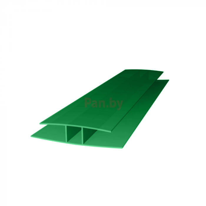 Соединительный профиль для поликарбоната Royalplast неразъемный 10мм зеленый - фото 1 - id-p224846501