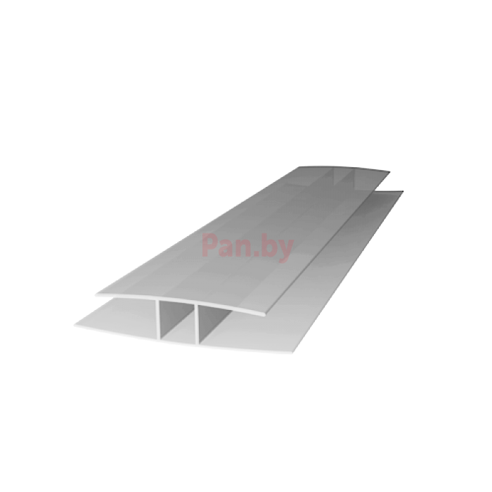 Соединительный профиль для поликарбоната Royalplast неразъемный 10мм серебро - фото 1 - id-p224846505