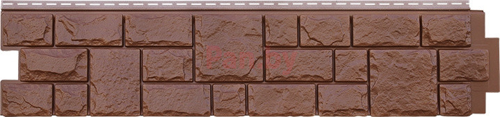 Фасадная панель (цокольный сайдинг) Grand Line Екатерининский камень Гречневый - фото 1 - id-p224845416