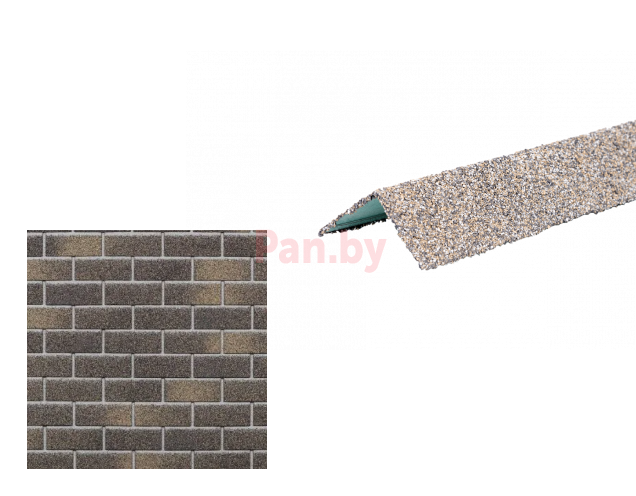 Угол наружный для гибких фасадных панелей Технониколь Hauberk Перуанский - фото 1 - id-p224845534