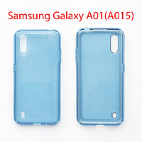 Чехол бампер Samsung Galaxy A01 Blue (SM-A015F) голубой