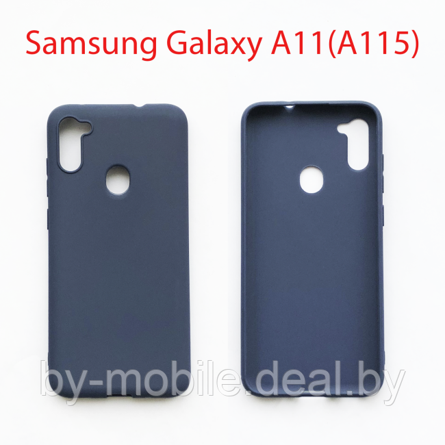 Чехол бампер Samsung Galaxy A11 SM-A115F синий - фото 1 - id-p224845127