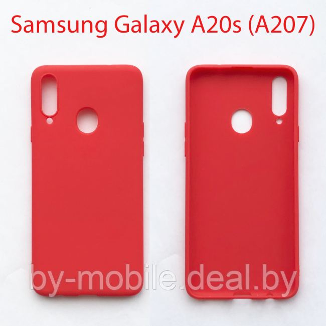 Чехол бампер Samsung Galaxy A20s SM-A207F красный - фото 1 - id-p224845131