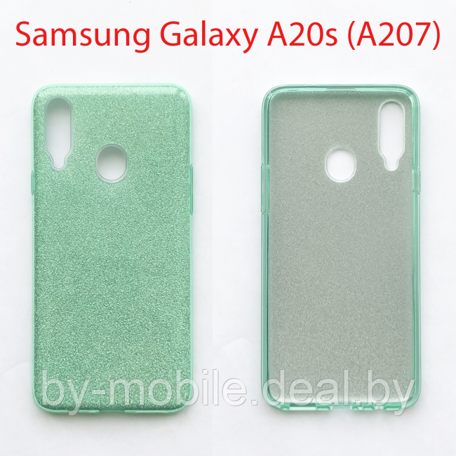 Чехол бампер Samsung Galaxy A20s SM-A207F салатовый - фото 1 - id-p224845132