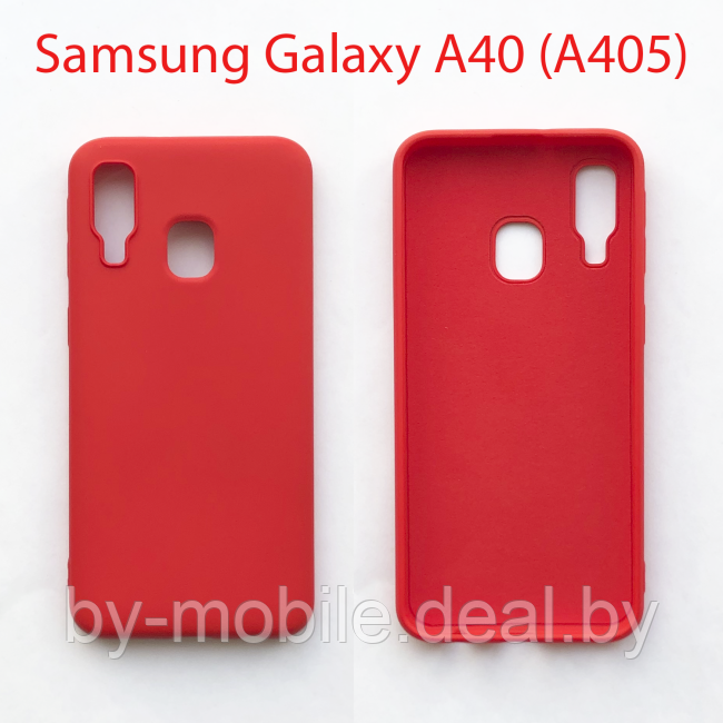 Чехол бампер Samsung Galaxy A40 (SM-A405) красный - фото 1 - id-p224845133