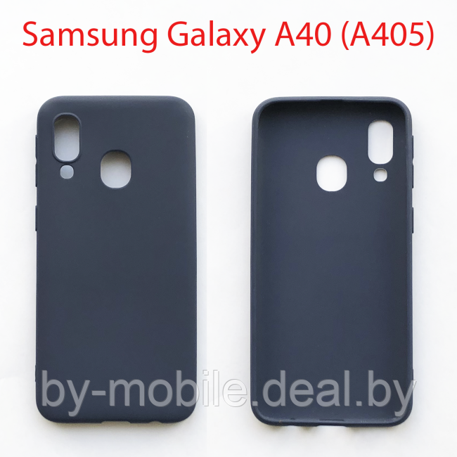 Чехол бампер Samsung Galaxy A40 (SM-A405) синий - фото 1 - id-p224845134