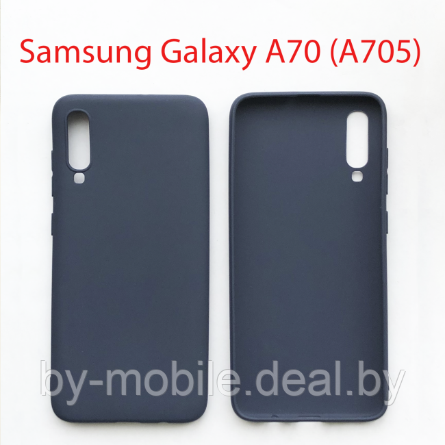 Чехол бампер Samsung Galaxy A70 SM-A705F синий - фото 1 - id-p224845143